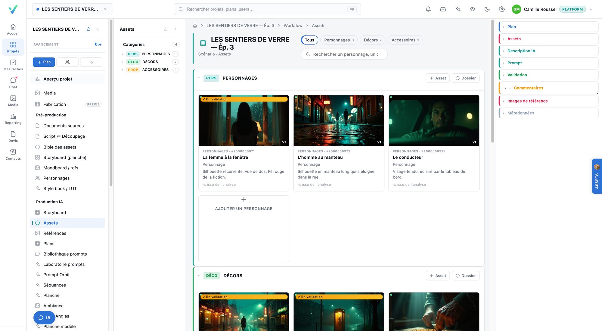 Bibliothèque d'assets de validz.io
